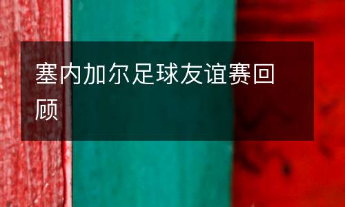 塞內加爾足球友誼賽回顧